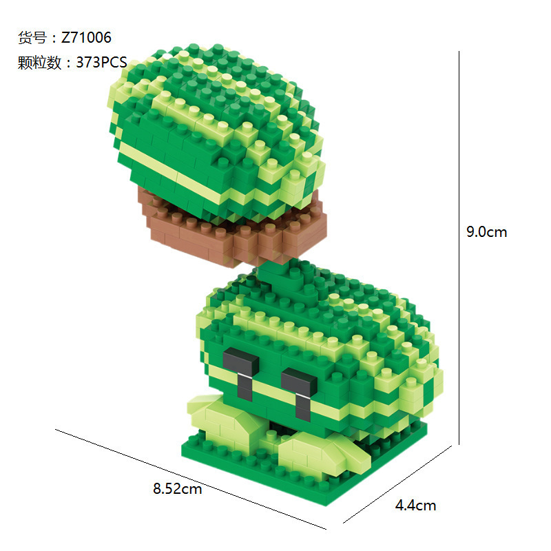 Plants Vs Zombies Micro Particles Children's Toys Compatible with Lego Building Blocks Puzzle Splicing Toy Creative Building Blocks Batch