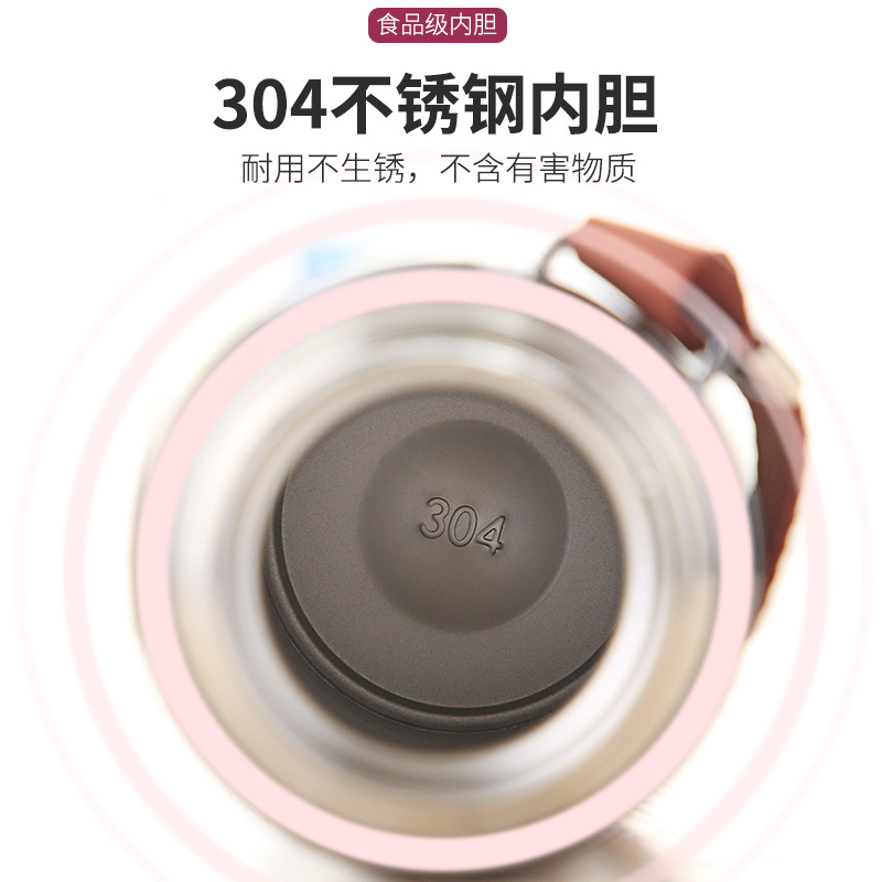 Y216 Bullet Thermos Mug 304 Stainless Steel Vacuum Tea Cup Outdoor Sports Cup Advertising Vehicle-Borne Cup Logo