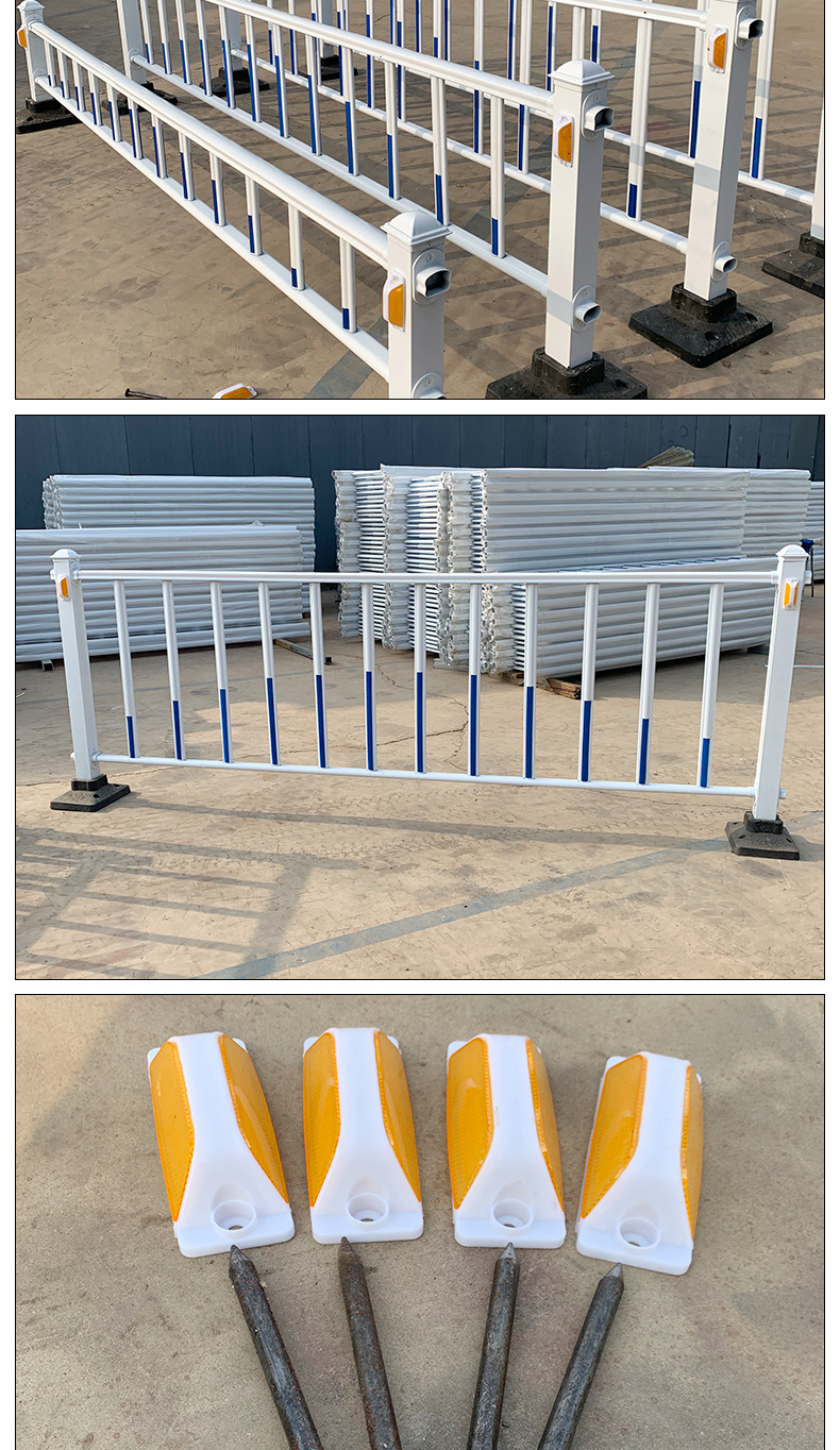 厂家定制加工市政护栏 道路车道隔离护栏防撞栏 安全交通防护栏杆