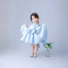 儿童摄影服装女童宝宝周岁生日照拍照服装表演蓬蓬公主裙婚纱礼服