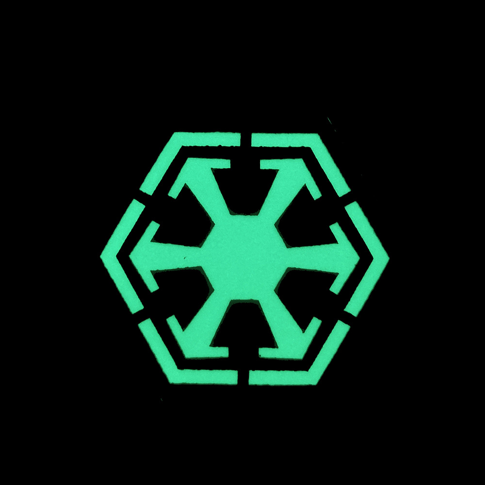 星球大战银河帝国pvc魔术贴章滴胶免洗反光银河共和国徽章p00099