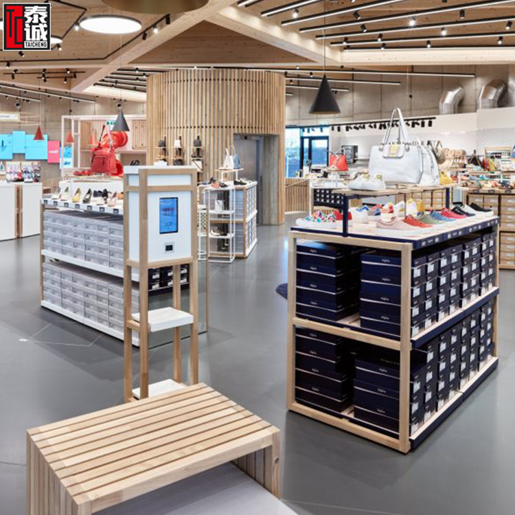商场女装配饰展示柜木质中岛独立货柜手提袋包包陈列柜卖场店货柜