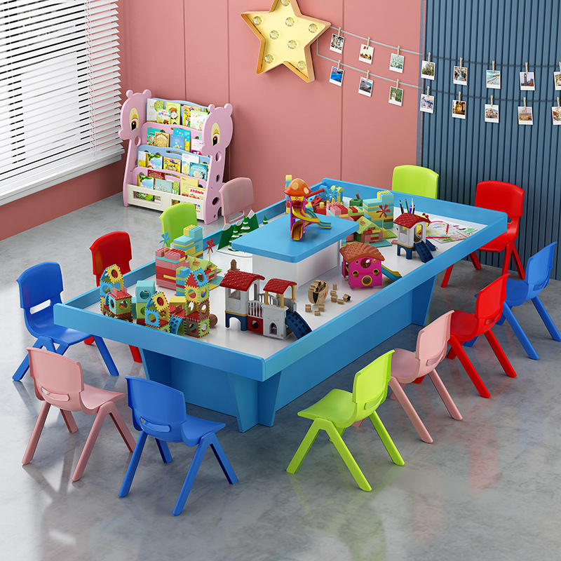 太空沙桌沙盘桌游乐场商用大尺寸积木桌大码游戏玩具桌儿童玩沙桌