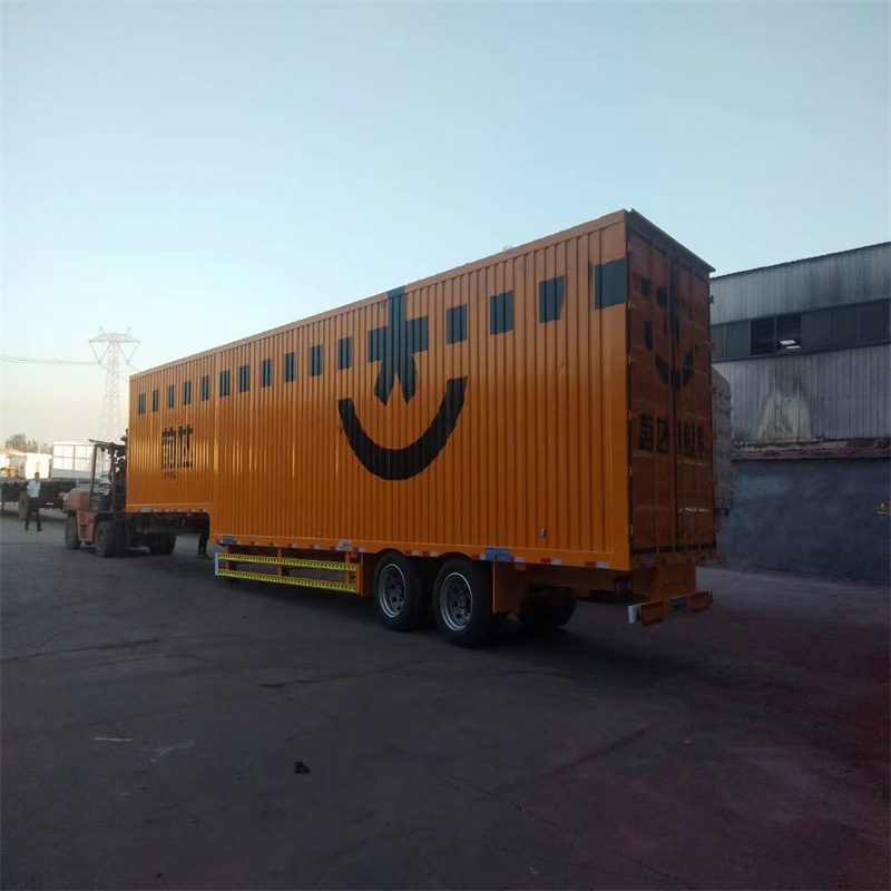 各地区三桥快递集装箱运输车 13米物流集装箱半挂车 价格