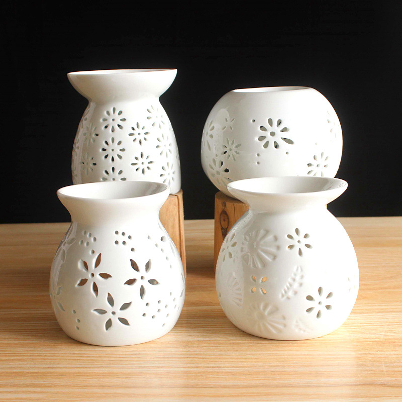 家居摆件 陶瓷工艺品镂空工艺烛台 0549