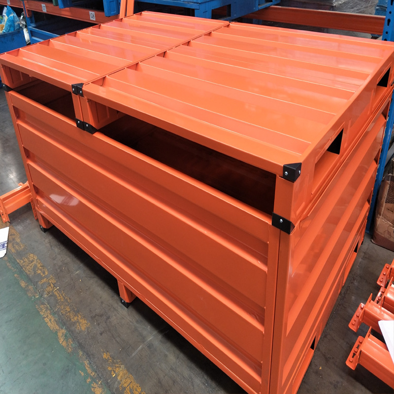 钢制托盘箱免费设计仓库物流周转箱承重1-3吨五金围铁箱栏可定制