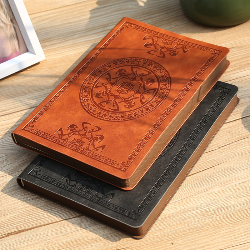复古中国风仿古笔记本精致好看加厚文艺欧式古典皮面定制记事本