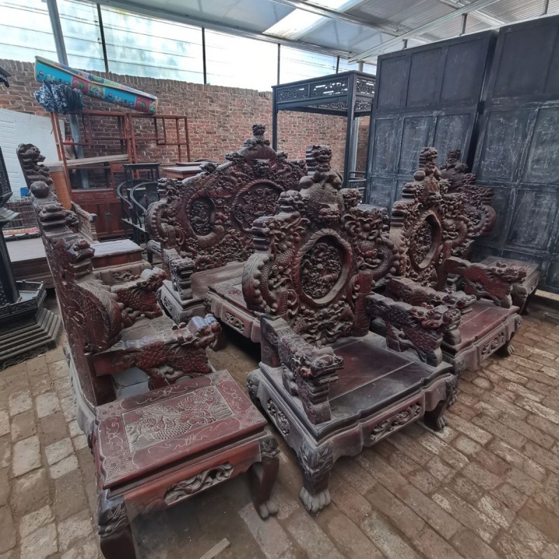 现代简约精品红木沙发宝鼎12件套装-阿里巴巴