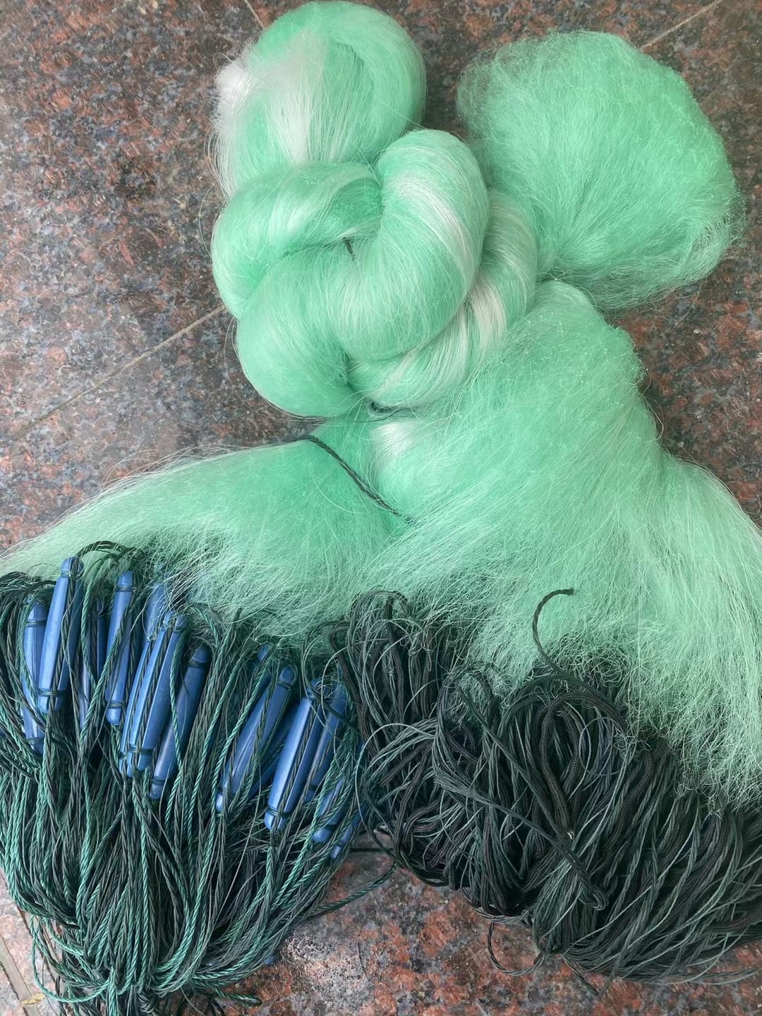 0成交2455个相似10米-15米高三层鱼网粘网 多规格捕渔网塑料浮加重绳