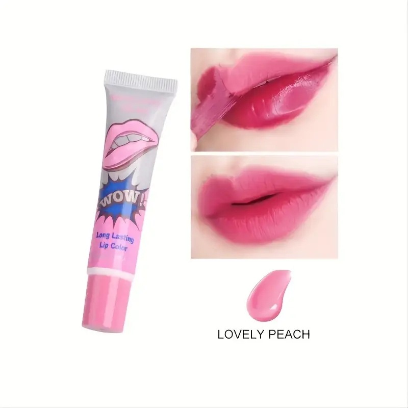 Single with Box English Packaging Tear and Pull Lip Gloss 6 Pieces a Pack Tear and Pull Lip Gloss Tear and Pull Lipstick Lip Gloss Not Easy to Touch