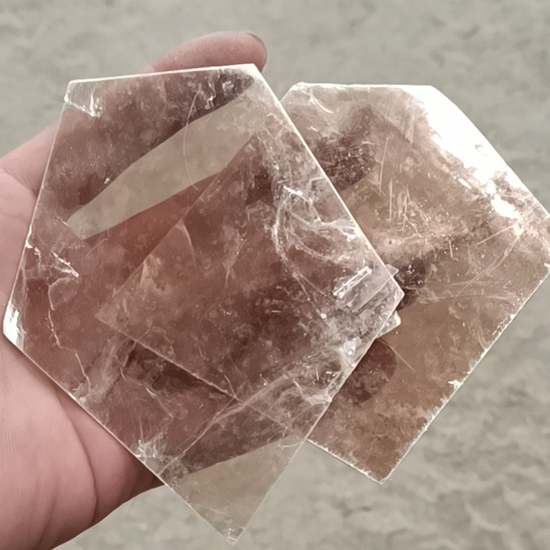 厂家加工水计位云母大片 透明云母片 茶色云母片 厂家有矿