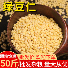 去皮绿豆仁 50斤脱皮绿豆批发农家自产剥皮无皮绿豆仁 批发