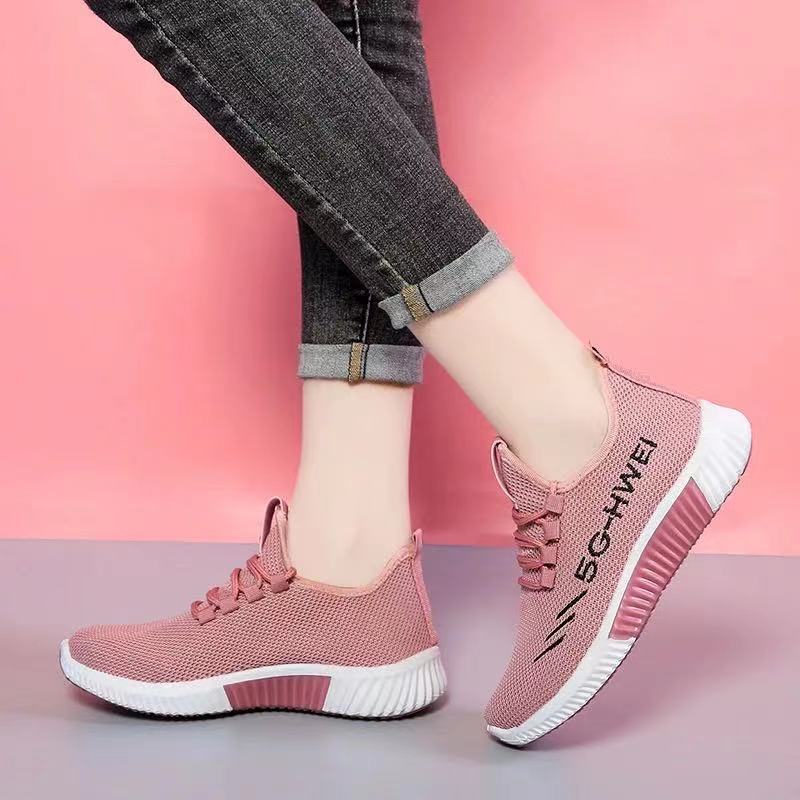 Summer Old Beijing Cloth Shoes Women's Casual Low-Top Running Shoes Fashionable Breathable Hiking Sneaker Confinement Mom Shoes