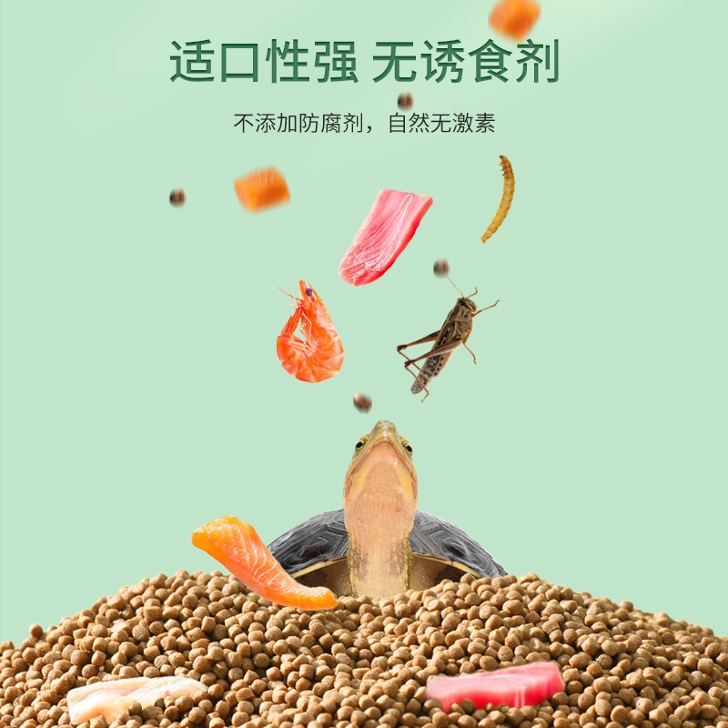 Yee Semi-Water Turtle Feed Turtle Breeding Opening Dedicated Grass Tortoise Brazil Cuora Flavomarginata Food Turtle Food Wholesale