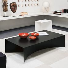 Y呑1意式极简茶几黑色长方形设计师客厅沙发组合家用创意简约大小