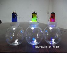 发光的鱼瓶透明水母瓶七彩灯鱼瓶 带灯的鱼瓶 变色夜光QQ鱼瓶50个