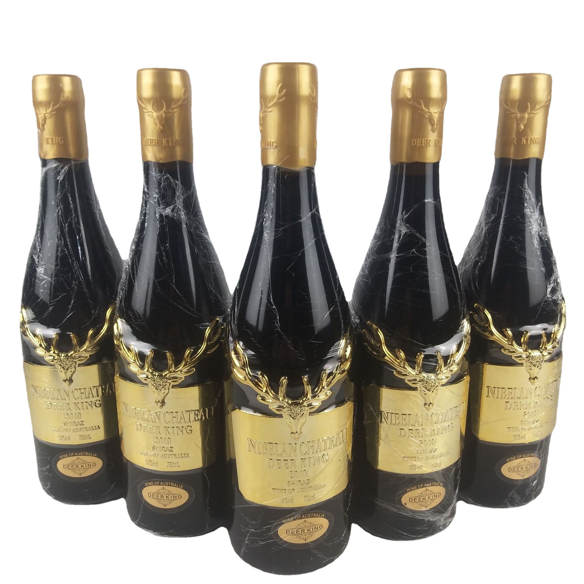 澳洲进口红酒 尼贝朗庄园鹿王干红葡萄酒 16度重型瓶考拉西拉红酒