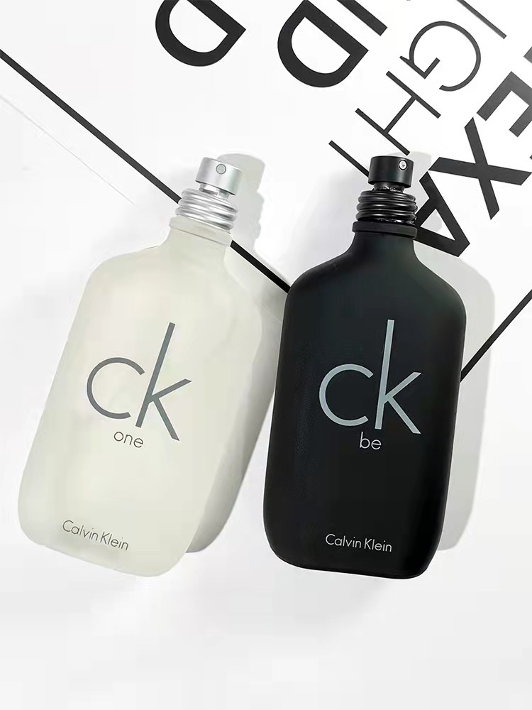 ck中性香水男女士白one黑be正装100ml淡香花果清新自然淡香