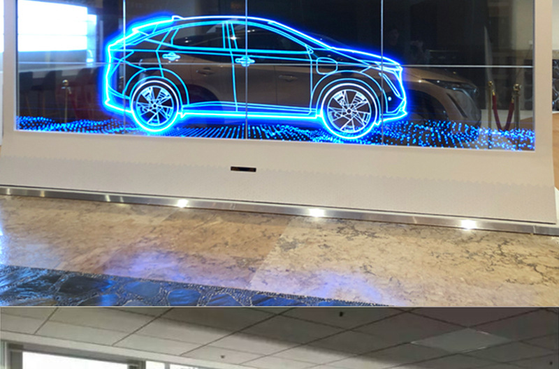 超薄oled拼接显示屏自发光高清商用展览触摸透明屏显示器可定制