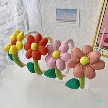 New Korean Sweet Flower Bezel Hairbands Headbands for Women