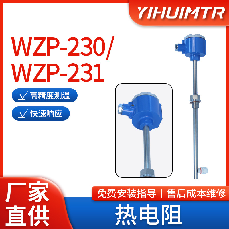 PT100热电阻 温度传感器WZP-230 231 A级 M27*2