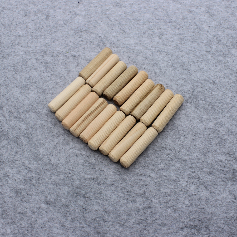 木塞木肖木针12*50mm圆木榫斜纹木楔木真桉木木钉家具连接件500个