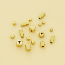 倒角方珠3.5-6mm饰品配件四方铜珠子diy串珠组装材料隔珠手链装饰