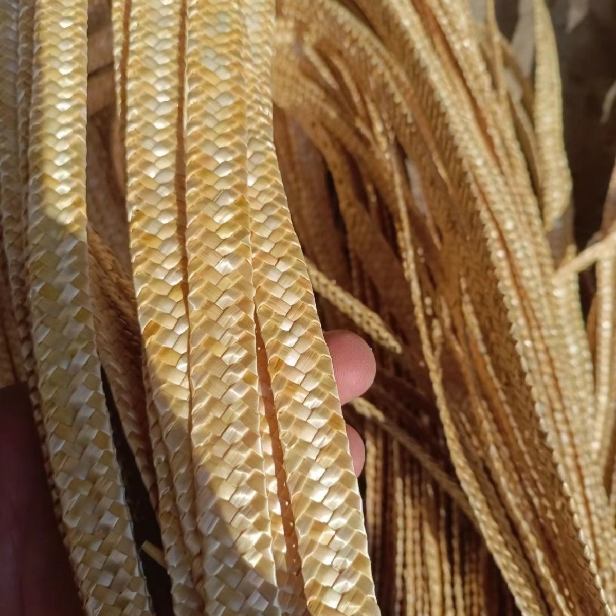 手工麦秸秆编制品辩子小麦秆草帽草鞋包大麦编织辫子草编绳-阿里巴巴