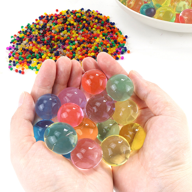 5-4mm七彩水晶泥营养花泥泡大珠海洋宝宝霸王珠吸水珠