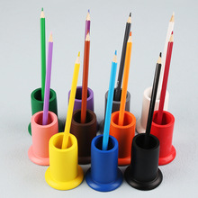 蒙特梭利蒙氏教具11色笔筒儿童木制早教益智学习画画工具彩铅筒