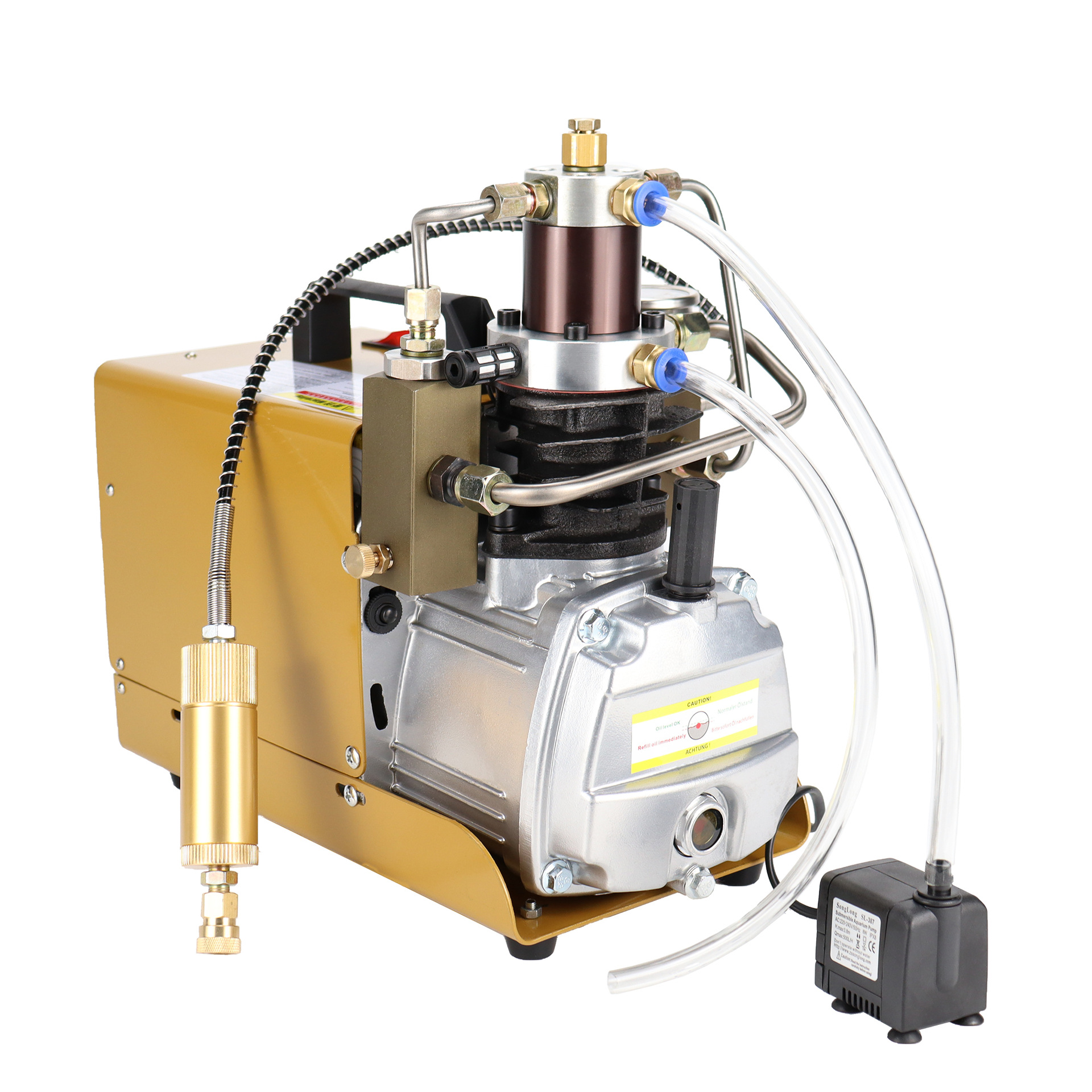 电动高压打气机30mpa充气泵4500psi水冷小型空气压缩机-阿里巴巴