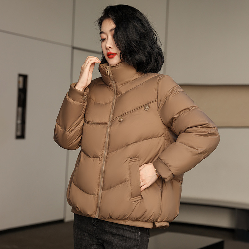 新款羽绒服2024冬季女款港风休闲保暖轻薄羽绒服潮牌时尚女装外套