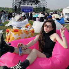 音乐节充气沙发床户外懒人便携式神器野餐露营坐垫躺折叠氛围道具