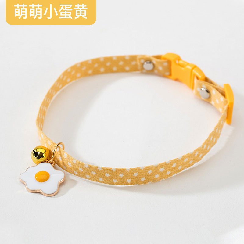 Cute Cat Collar Cat Neck Accessories Bell Dog Scarf Decoration Small Cat Neck Strap Necklace Collar Supplies