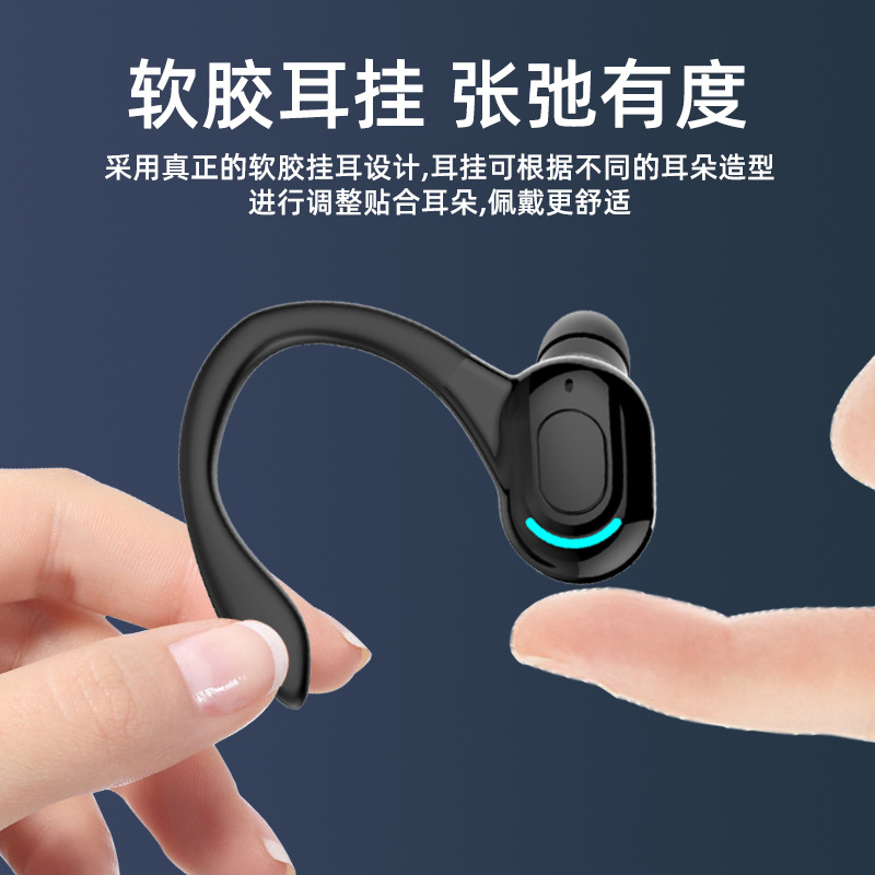 Cross-Border New Arrival Wireless Bluetooth Headset 5.2 Long Standby Waterproof Extra Bass Headphones Sports in-Ear Headset