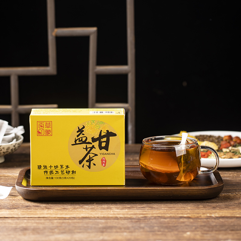 百草印象益甘茶菊花决明子茶袋泡茶养生茶组合茶花茶批发代发