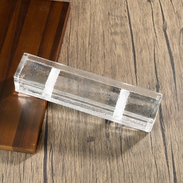 超白玻璃长条砖透明水晶砖方形隔断网红玄关墙屏风热熔砖酒店客厅