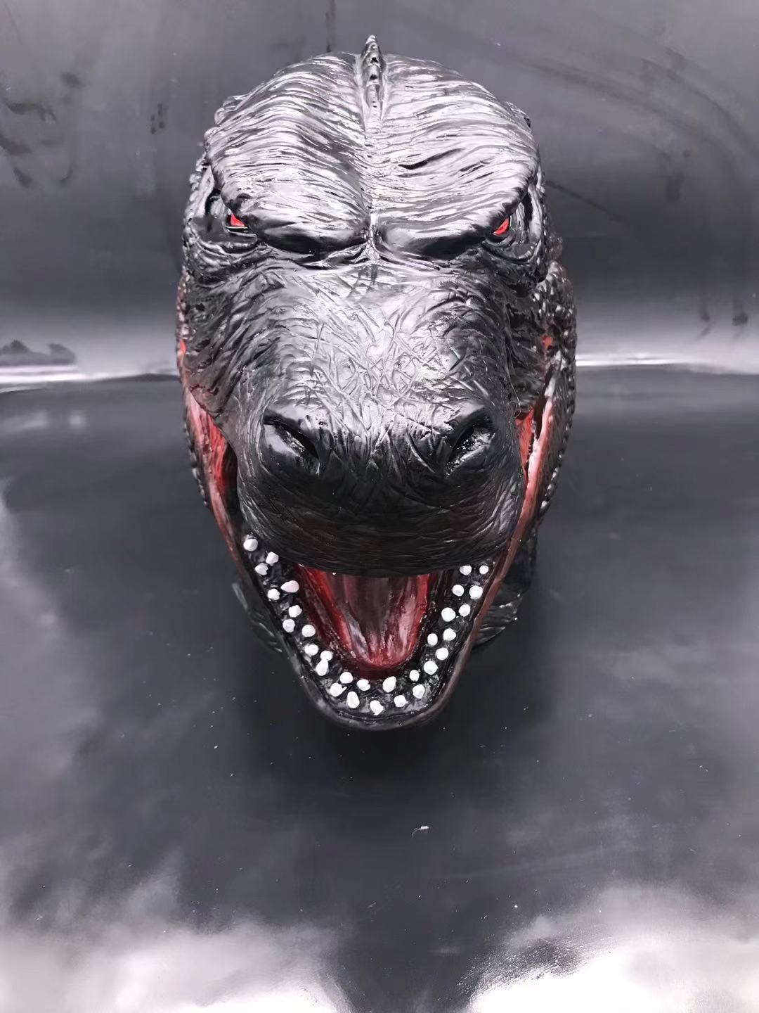 2021新品哥斯拉大战金刚头套怪兽之王全脸乳胶面具万圣节活动装扮