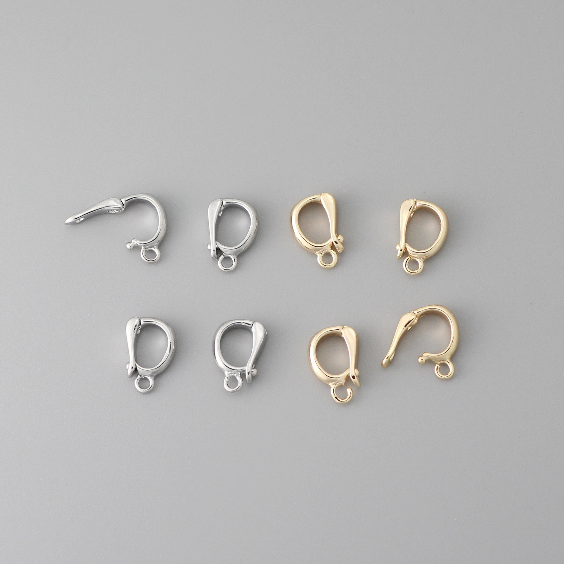 铜镀真金保色开口吊坠万能扣配件 珍珠项链链接扣头 diy饰品扣