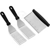 goods in stock Stainless steel Frying shovel 7 Set of parts Plastic handle BBQ tool suit food Fried steak outdoors BBQ goods in stock Stainless steel Frying shovel 7 Set of parts Plastic handle BBQ tool suit food Fried steak outdoors BBQ
