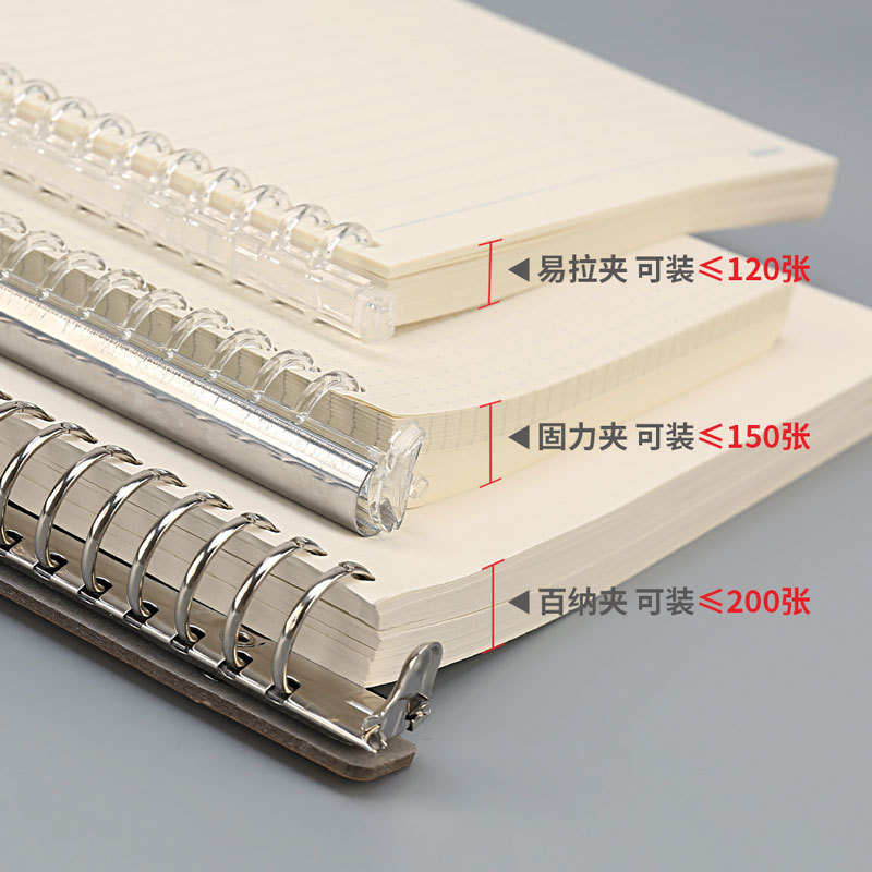 活页收纳夹a4/b5/a5 30/26/20孔夹笔记本替换芯活页纸散页夹-阿里巴巴