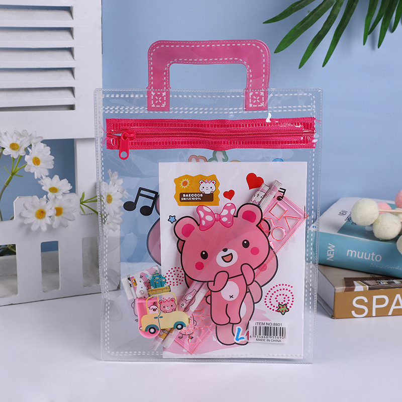 Creative Children's Handbag Stationery Set Pencil Eraser Combination School Supplies Children's Day Gift