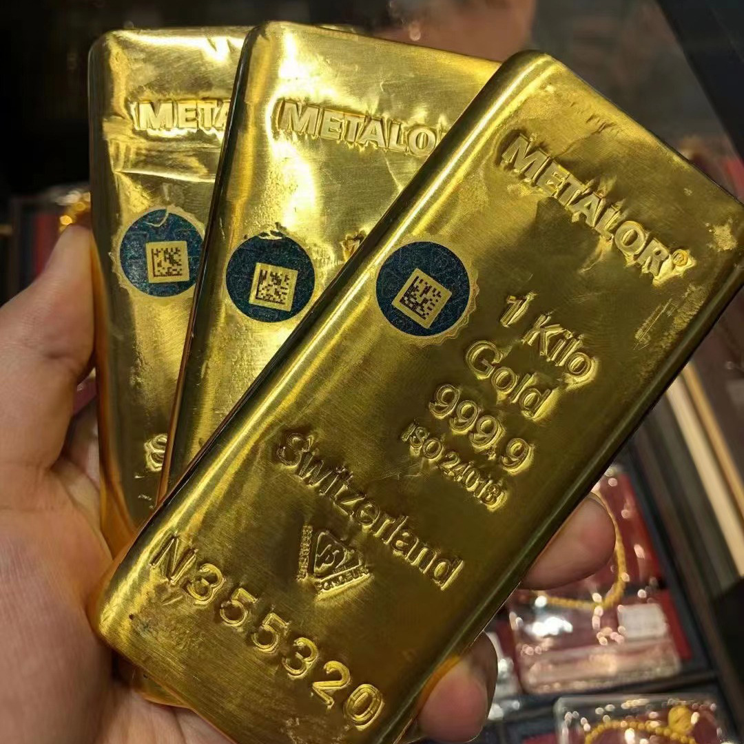 黄金原料足金9999金锭金豆豆1g金豆子投资财富金条金砖银行板料