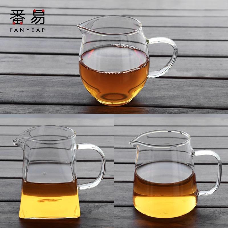 一件代发包邮/功夫茶分茶器过滤高档公道杯玻璃带茶漏加厚耐热茶