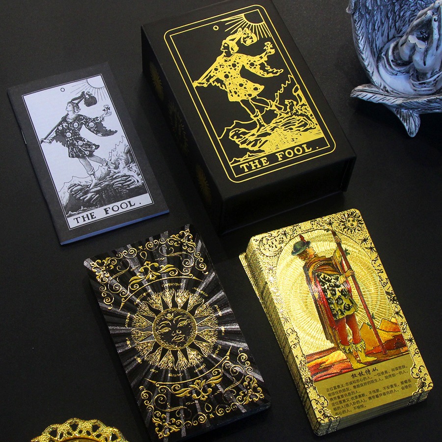 经典韦特塔罗牌普及版伟特维特初学入门中文通用taluo金箔塔罗牌