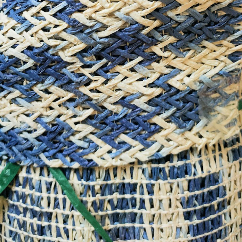 佳源销售钩编布pp纸草编织布提花方格草编布草席料纸草布量大质优