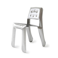 饼干椅不锈钢设计师轻奢金属高级拍摄道具凳网红靠背换鞋凳气球椅