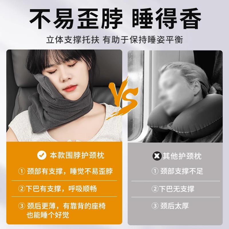 型枕高铁睡觉飞机护颈枕长途旅行便携坐火车硬座围脖靠枕头-阿里巴巴