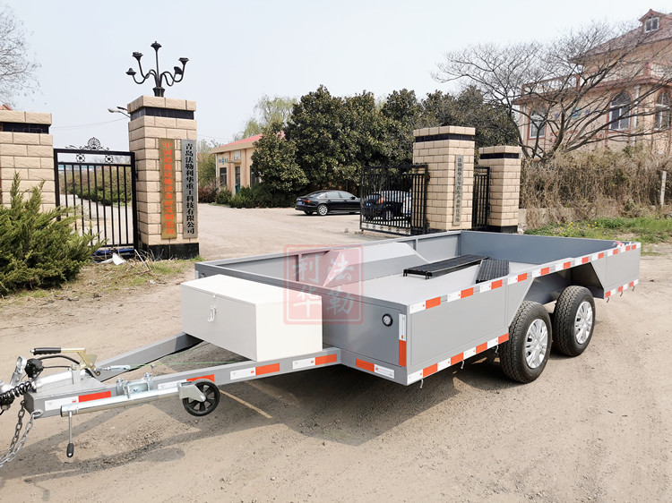 可上牌汽车后挂式拖车拖斗可改装房车物流载货运输平板救援拖挂车