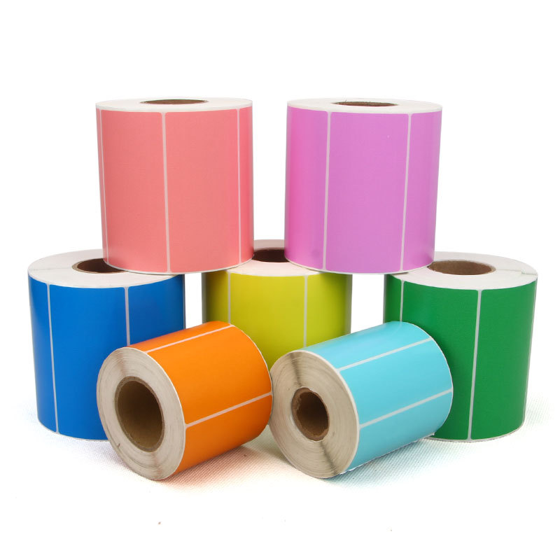 可移除热敏合成纸 撕不烂热敏纸不干胶标签100*70*500 易撕不留胶